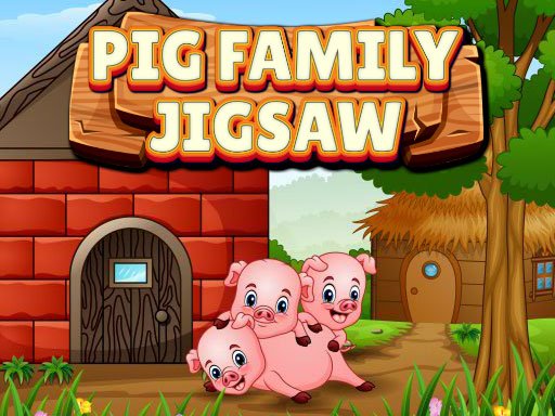 Pig Family Jigsaw oyunu