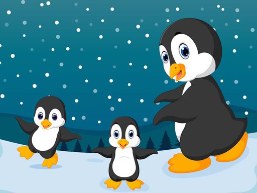 Winter Pinguins Memory oyunu
