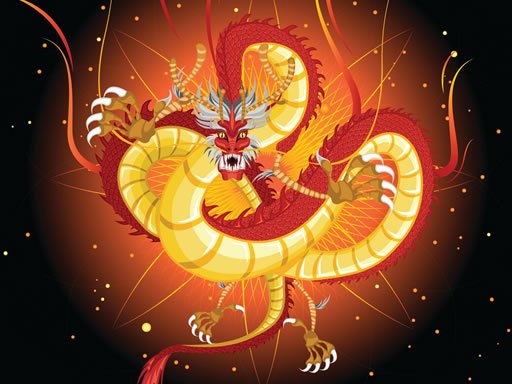 Chinese Dragons Coloring oyunu