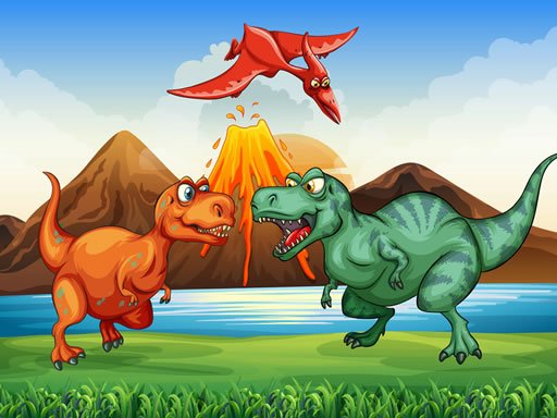 Colorful Dinosaurs Match 3 oyunu