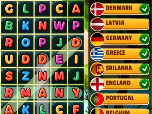 Word Search Countries oyunu