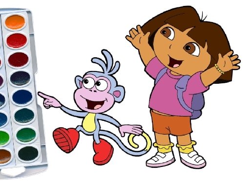 Dora The Explorer Coloring oyunu