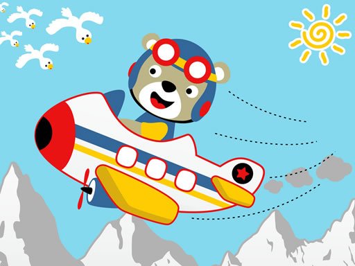 Friendly Airplanes For Kids Coloring oyunu