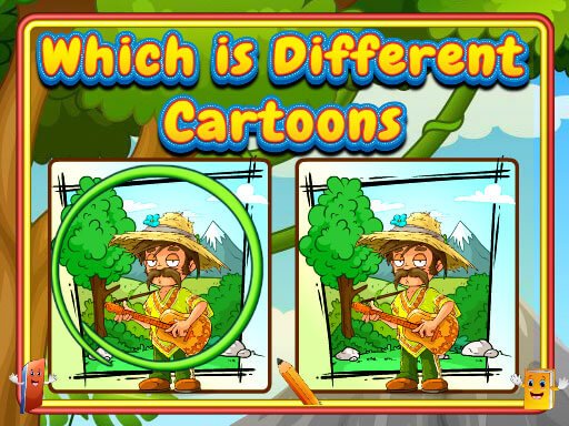 Which Is Different Cartoon oyunu