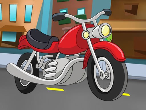 Cartoon Motorbike Jigsaw oyunu