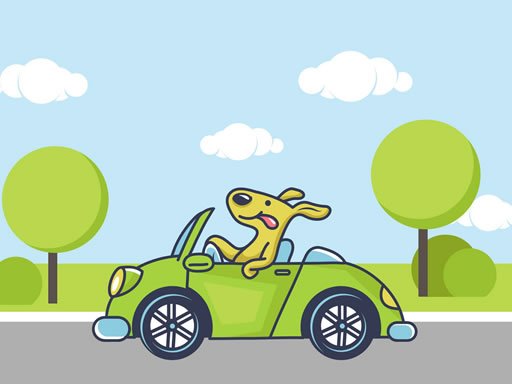 Animal Happy Drive Coloring oyunu