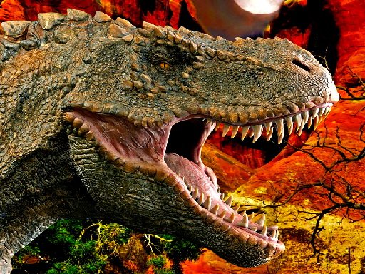 Dinozor Yapboz – T-Rex Dinosaur Jigsaw oyunu