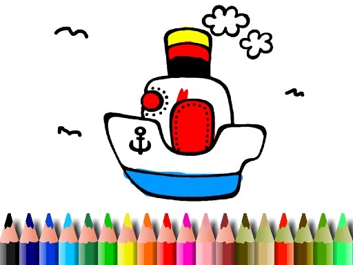 BTS Boat Coloring oyunu