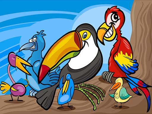 Exotic Birds Coloring oyunu