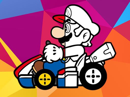 Mario Driving Coloring oyunu