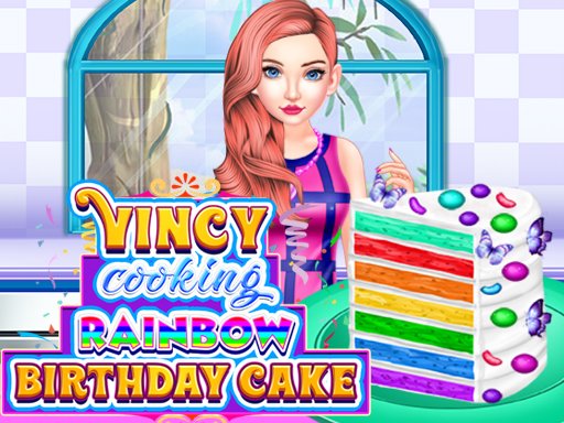 Vincy Cooking Rainbow Birthday Cake oyunu