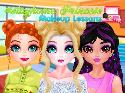 Stayhome Princess Makeup Lessons oyunu