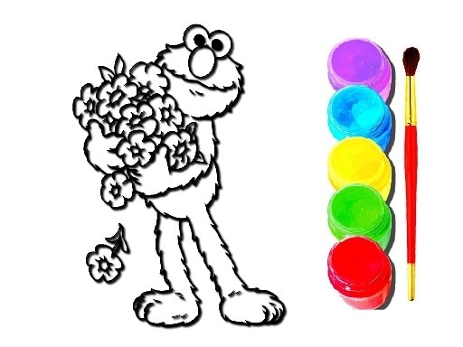 Elmo Coloring oyunu