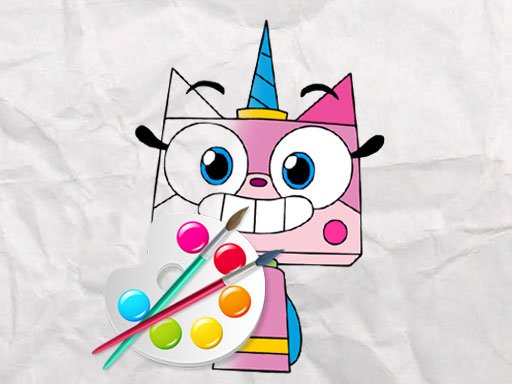 Unicorn Kitty Coloring oyunu