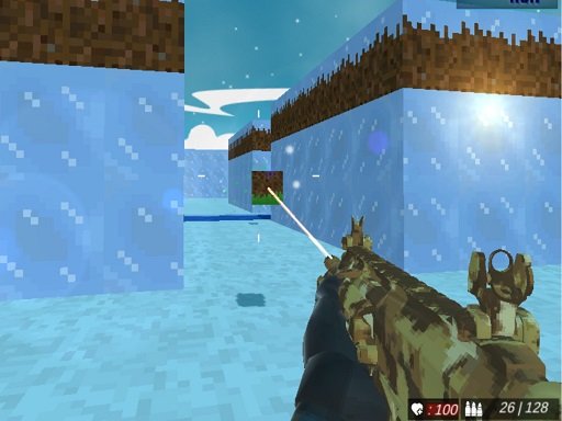 Blocky Swat Shooting IceWorld Multiplayer oyunu
