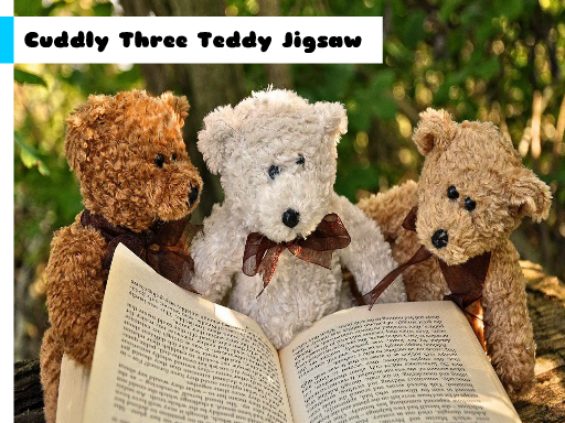 Cuddly Three Teddy Jigsaw oyunu