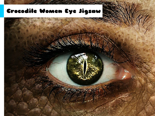 Crocodile Women Eye Jigsaw oyunu
