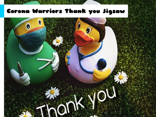 Play Corona Warriors Thank you Jigsaw Game