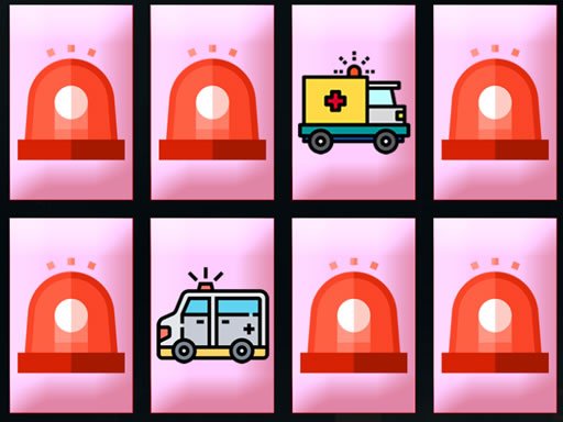 Ambulance Trucks Memory oyunu