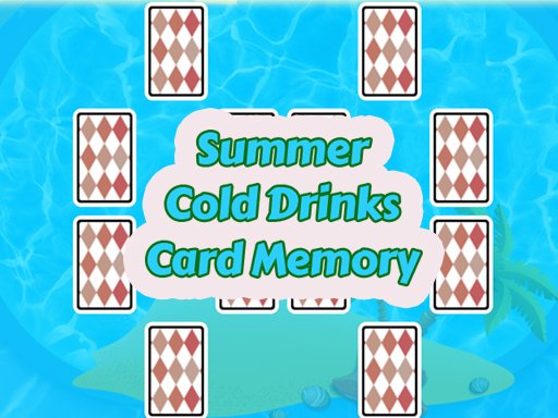 Summer Cold Drinks Card Memory oyunu