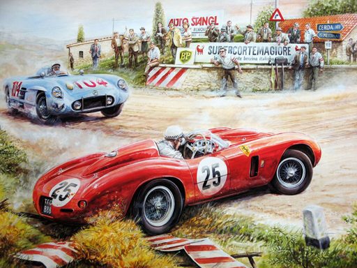 Painting Vintage Cars Jigsaw oyunu