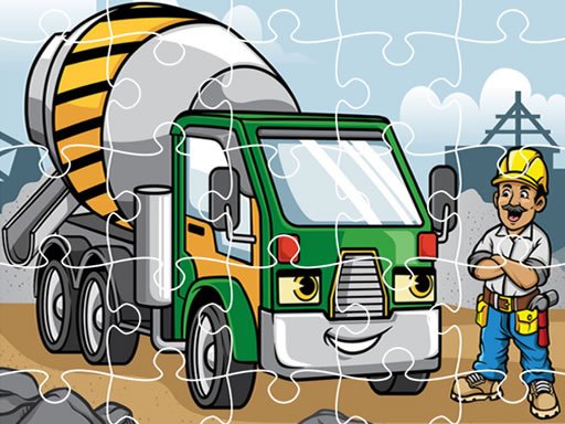 Construction Trucks Jigsaw oyunu