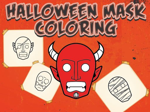 Halloween Mask Coloring oyunu