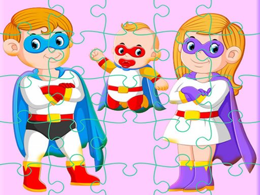 Super Hero Family Jigsaw oyunu