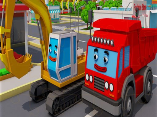 Trucks and Digger Jigsaw oyunu
