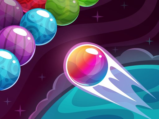 Bubble Shooter Renkli Gezegenler oyunu