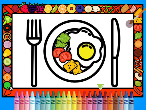 Color And Decorate Dinner Plate oyunu