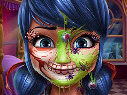 Dotted Girl: Halloween Makeup oyunu